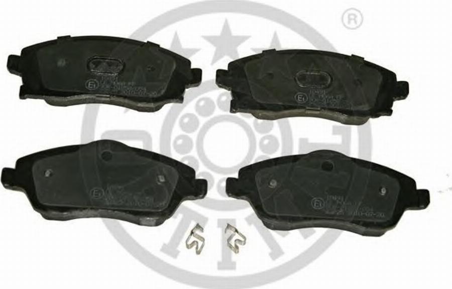 Optimal 10491 - Тормозные колодки, дисковые, комплект www.autospares.lv