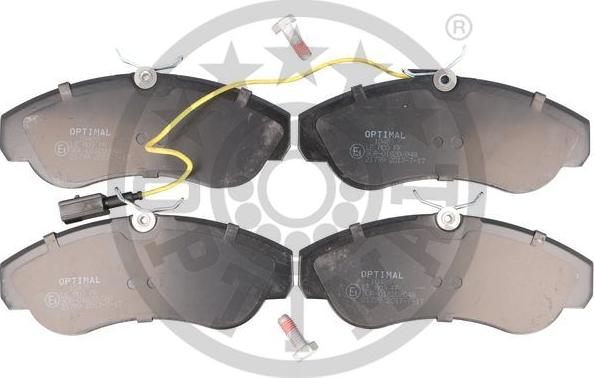 Optimal 10489 - Brake Pad Set, disc brake www.autospares.lv