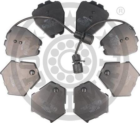 Optimal 10483 - Brake Pad Set, disc brake www.autospares.lv