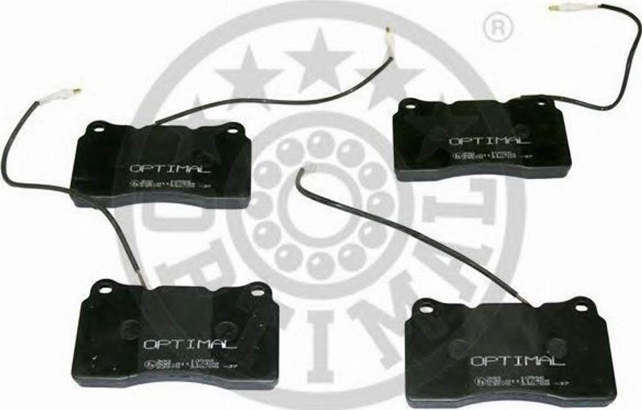 Optimal 10556 - Brake Pad Set, disc brake www.autospares.lv