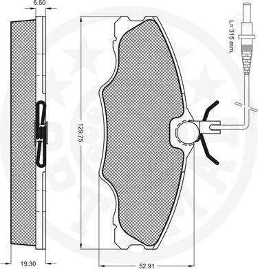 Optimal 10090 - Bremžu uzliku kompl., Disku bremzes www.autospares.lv