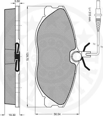 Optimal 10091 - Bremžu uzliku kompl., Disku bremzes www.autospares.lv