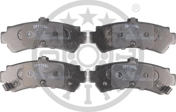 Optimal 10098 - Bremžu uzliku kompl., Disku bremzes www.autospares.lv