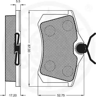 Optimal 10066 - Тормозные колодки, дисковые, комплект www.autospares.lv