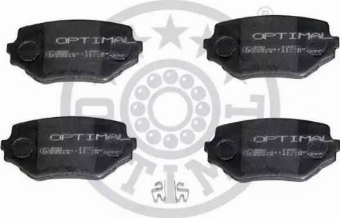 Optimal 10079 - Тормозные колодки, дисковые, комплект www.autospares.lv