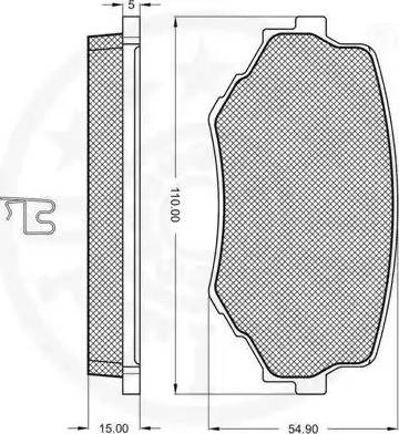 Optimal 10079 - Bremžu uzliku kompl., Disku bremzes www.autospares.lv