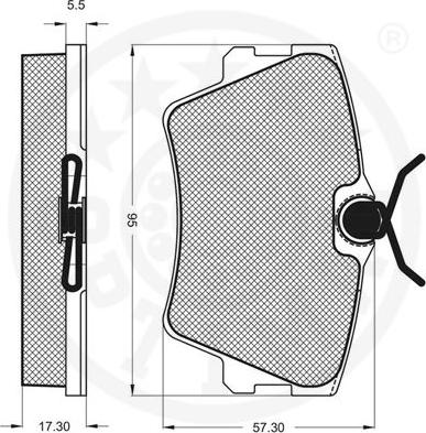 Optimal 10075 - Bremžu uzliku kompl., Disku bremzes www.autospares.lv