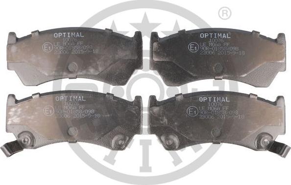 Optimal 10076 - Bremžu uzliku kompl., Disku bremzes www.autospares.lv