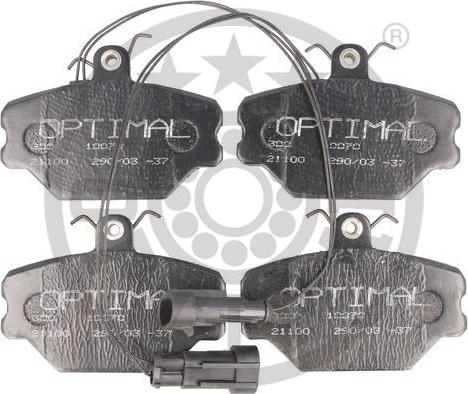 Optimal 10070 - Brake Pad Set, disc brake www.autospares.lv