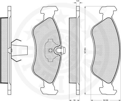 Optimal 10149 - Bremžu uzliku kompl., Disku bremzes autospares.lv