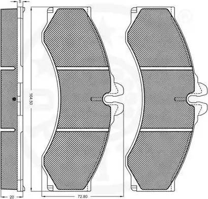 Optimal 10119 - Bremžu uzliku kompl., Disku bremzes www.autospares.lv