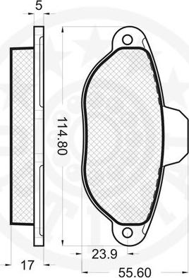 Optimal 10180 - Bremžu uzliku kompl., Disku bremzes www.autospares.lv