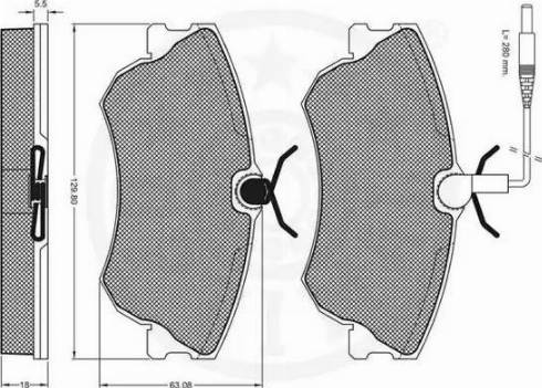 Optimal 10181 - Bremžu uzliku kompl., Disku bremzes autospares.lv