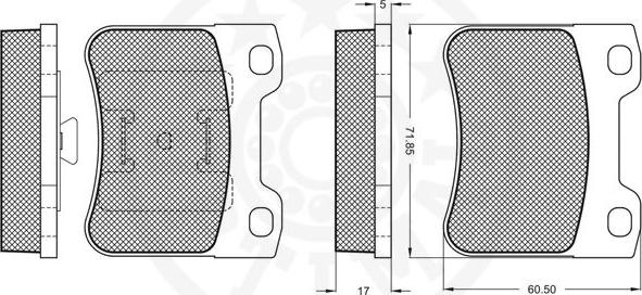 Optimal 10135 - Bremžu uzliku kompl., Disku bremzes www.autospares.lv