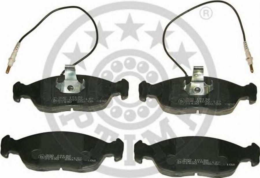 Optimal 10136 - Bremžu uzliku kompl., Disku bremzes www.autospares.lv