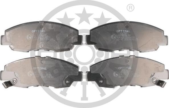 Optimal 10133 - Brake Pad Set, disc brake www.autospares.lv