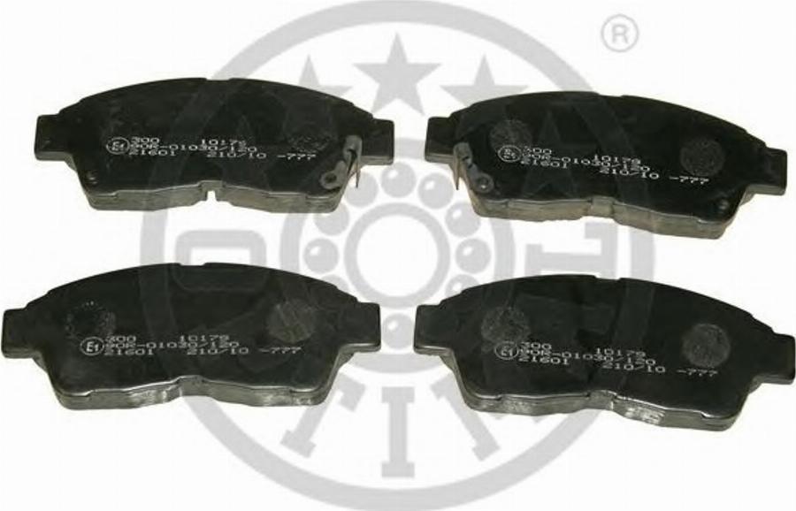 Optimal 10179 - Тормозные колодки, дисковые, комплект www.autospares.lv