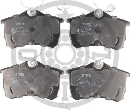 Optimal 10312 - Brake Pad Set, disc brake www.autospares.lv