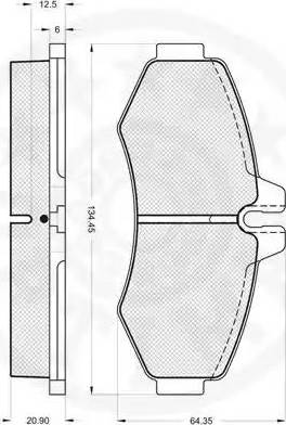 Optimal 10324 - Bremžu uzliku kompl., Disku bremzes www.autospares.lv