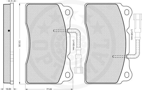 Optimal 10248 - Bremžu uzliku kompl., Disku bremzes www.autospares.lv