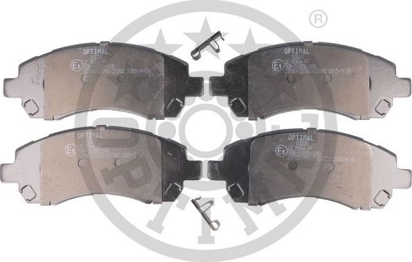 Optimal 10200 - Brake Pad Set, disc brake www.autospares.lv