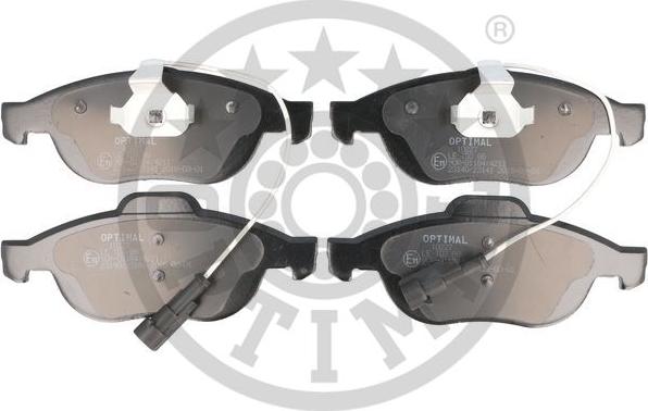 Optimal 10227 - Brake Pad Set, disc brake www.autospares.lv