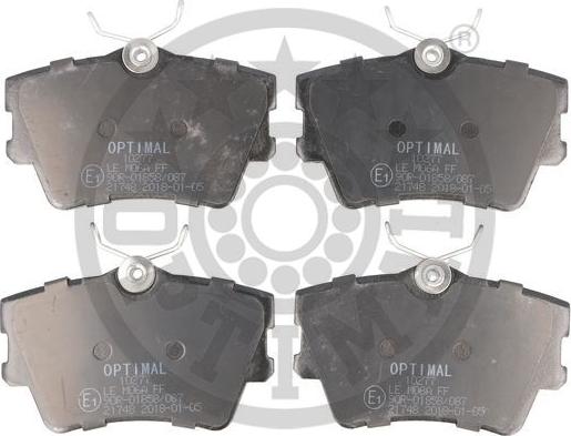 Optimal 10277 - Brake Pad Set, disc brake www.autospares.lv