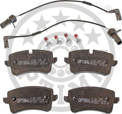 Optimal 12458 - Тормозные колодки, дисковые, комплект www.autospares.lv