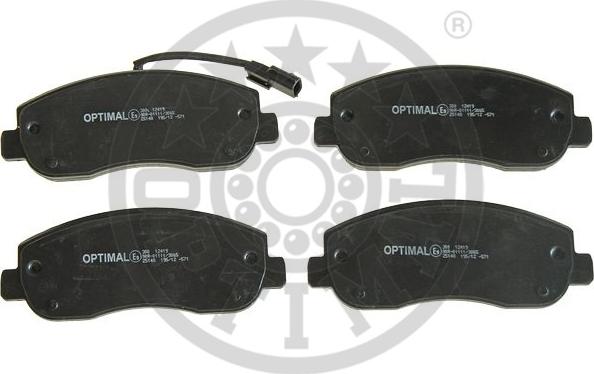 Optimal 12419 - Bremžu uzliku kompl., Disku bremzes www.autospares.lv