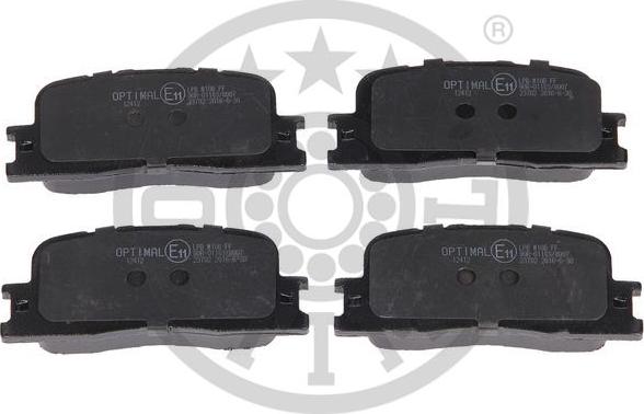 Optimal 12412 - Bremžu uzliku kompl., Disku bremzes www.autospares.lv