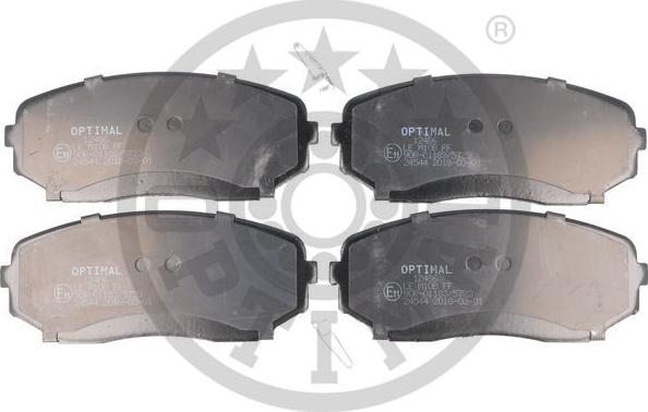 Optimal 12486 - Brake Pad Set, disc brake www.autospares.lv