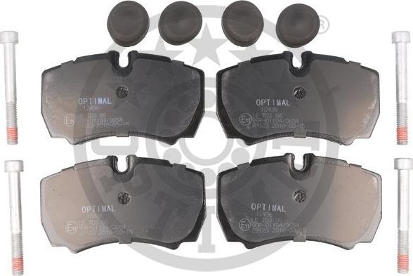 Optimal 12436 - Brake Pad Set, disc brake www.autospares.lv