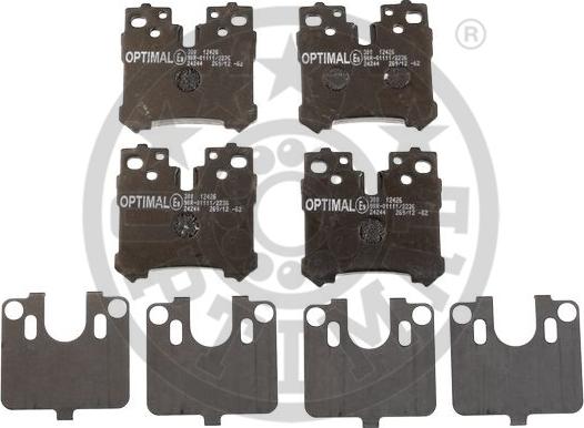 Optimal 12426 - Bremžu uzliku kompl., Disku bremzes www.autospares.lv