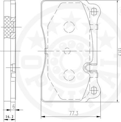 Optimal 12478 - Bremžu uzliku kompl., Disku bremzes www.autospares.lv