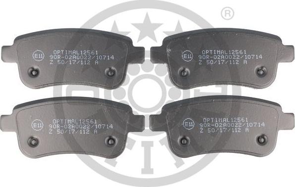 Optimal 12561 - Bremžu uzliku kompl., Disku bremzes www.autospares.lv