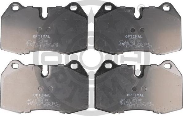 Optimal 12522 - Bremžu uzliku kompl., Disku bremzes www.autospares.lv