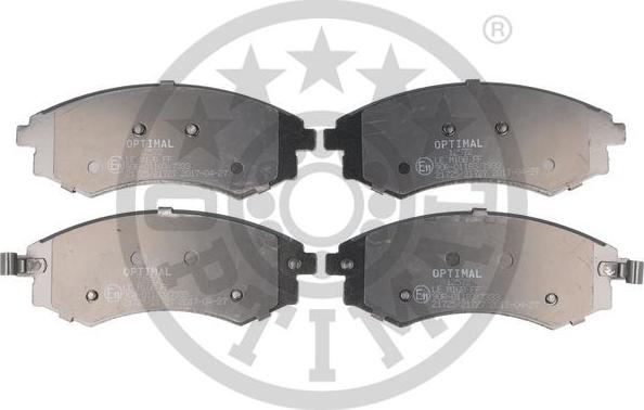 Optimal 12572 - Brake Pad Set, disc brake www.autospares.lv