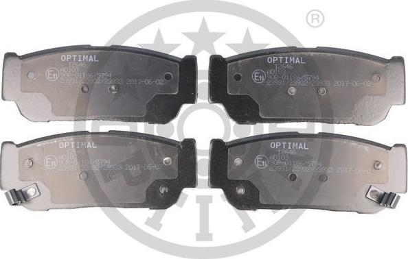 Optimal 12646 - Brake Pad Set, disc brake www.autospares.lv