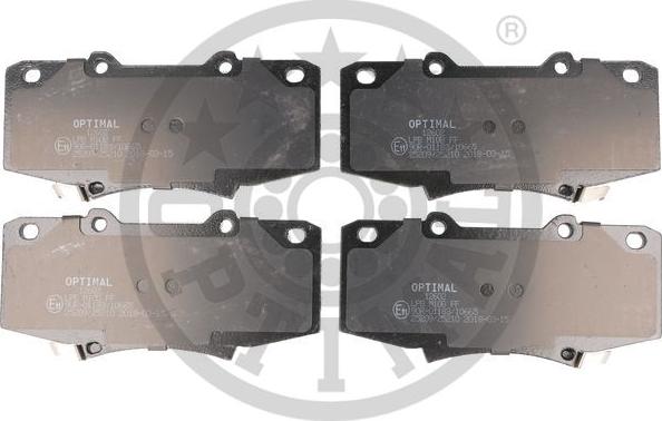 Optimal 12602 - Brake Pad Set, disc brake www.autospares.lv