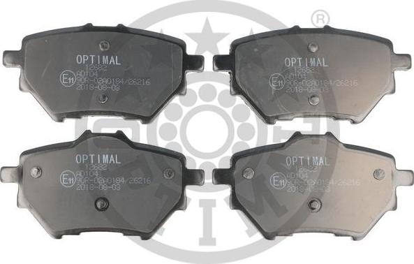 Optimal 12682 - Bremžu uzliku kompl., Disku bremzes www.autospares.lv