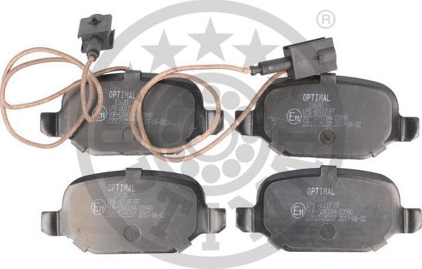 Optimal 12638 - Bremžu uzliku kompl., Disku bremzes www.autospares.lv