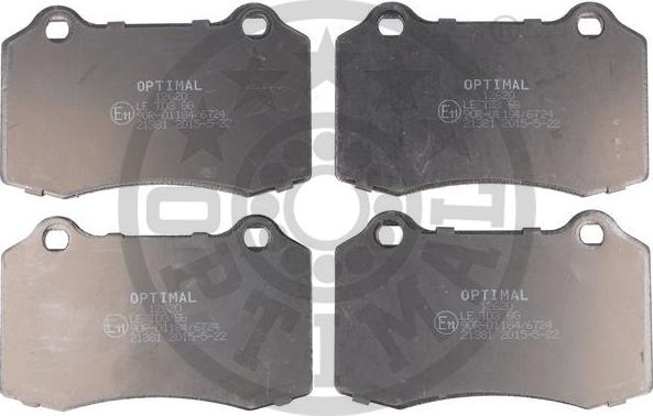 Optimal 12620 - Bremžu uzliku kompl., Disku bremzes www.autospares.lv