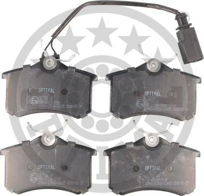 Optimal 12096 - Brake Pad Set, disc brake www.autospares.lv