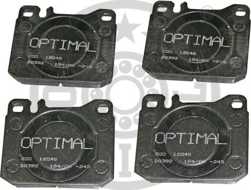 Optimal 12046 - Bremžu uzliku kompl., Disku bremzes autospares.lv