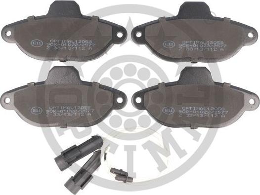 Optimal 12058 - Brake Pad Set, disc brake www.autospares.lv