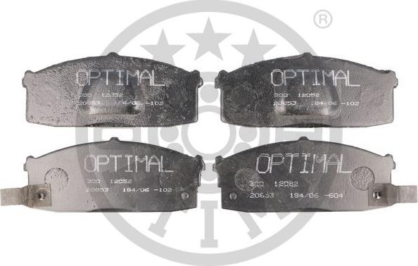 Optimal 12052 - Bremžu uzliku kompl., Disku bremzes www.autospares.lv