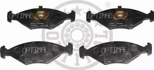 Optimal 12065 - Тормозные колодки, дисковые, комплект www.autospares.lv