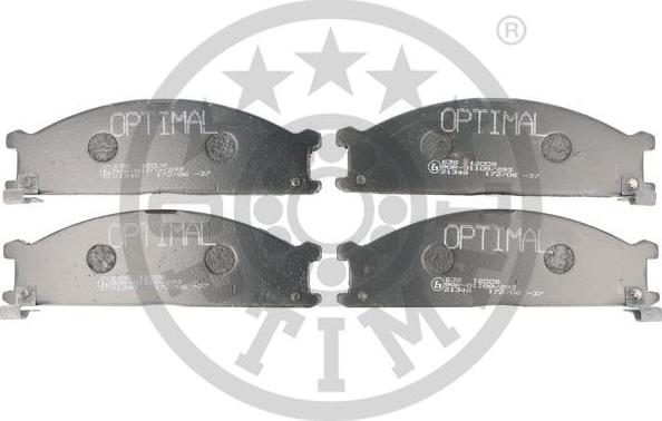 Optimal 12008 - Brake Pad Set, disc brake www.autospares.lv