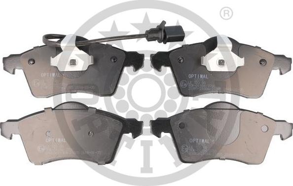 Optimal 12015 - Brake Pad Set, disc brake www.autospares.lv