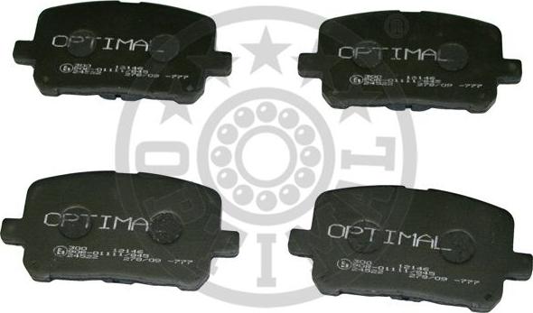 Optimal 12146 - Brake Pad Set, disc brake www.autospares.lv